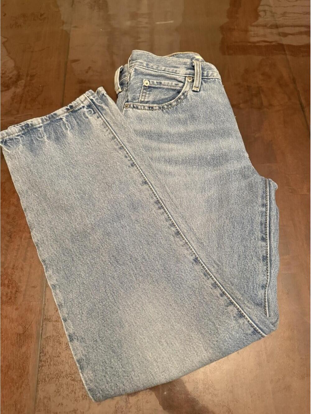 Levi Strauss & Co. Women's '94 Baggy Jeans Size 24  Blue Mid Rise  Actual 26x30